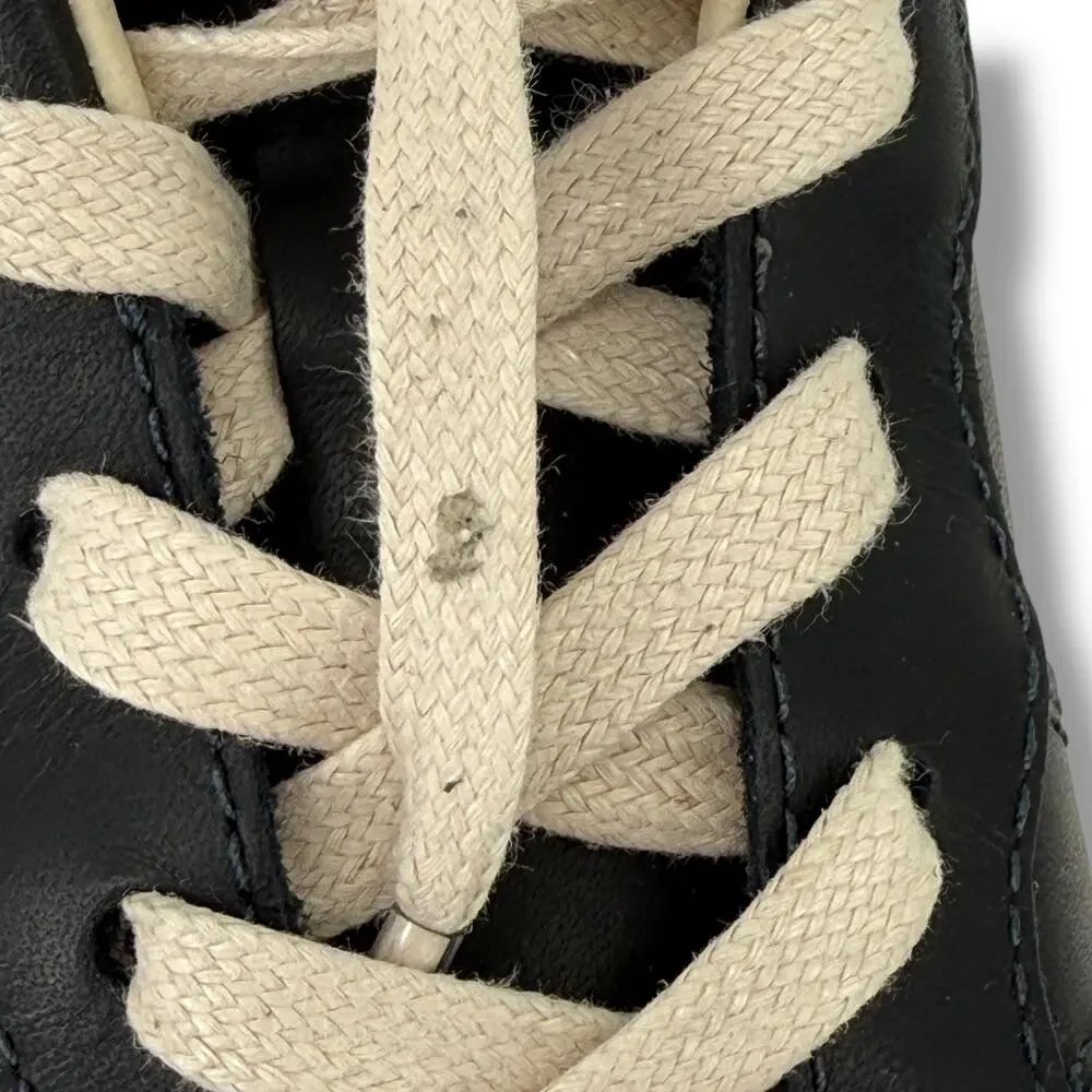 CLAE Los Angeles Bradley Black Leather Low Top Sneakers Womens Size 5